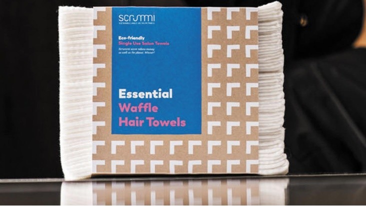 Scrummi Essential Waffle White Hair Towels 80x40cm 700 stuks
